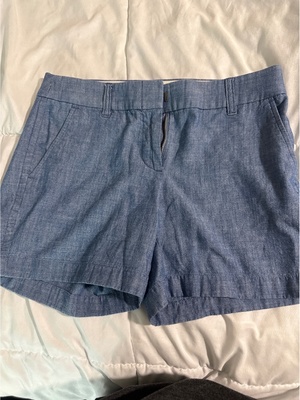 J.Crew Women's Blue Chambray Shorts Size 2